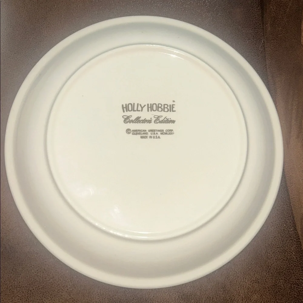 Vintage Collectors Edition Holly Hobbie Plates (2 plate bundle)